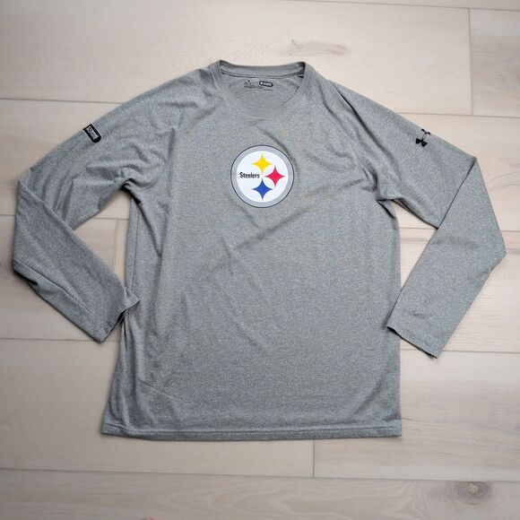 Under Armour Shirt Mens M NFL Pittsburgh Steelers Combine Authentic Long Sleeve - Picture 1 of 14